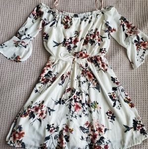 Windsor White Floral Babydoll Dress